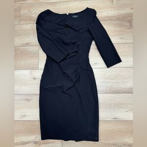 Le Chateau Black three quarter sleeve dress
